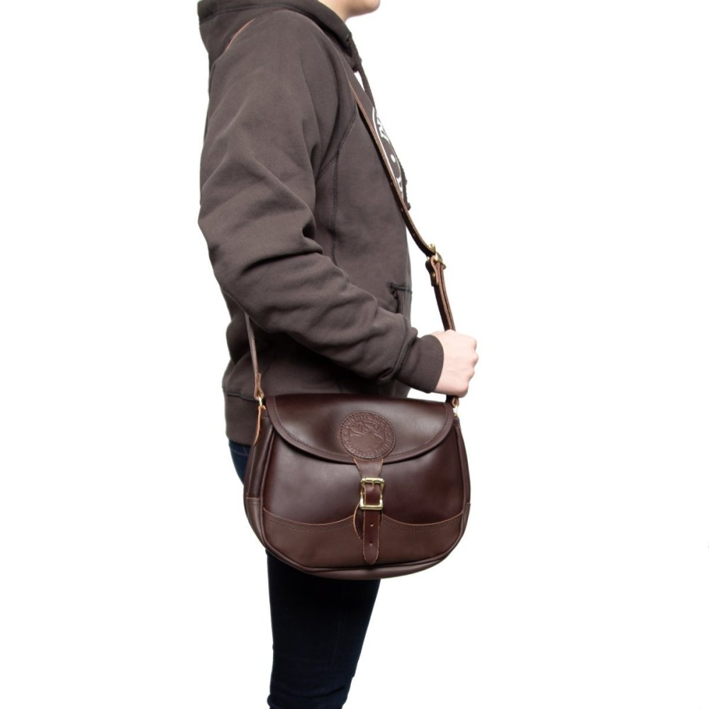 3 Liter Capacity Brown Leather Conceal and Carry Shell Purse ;