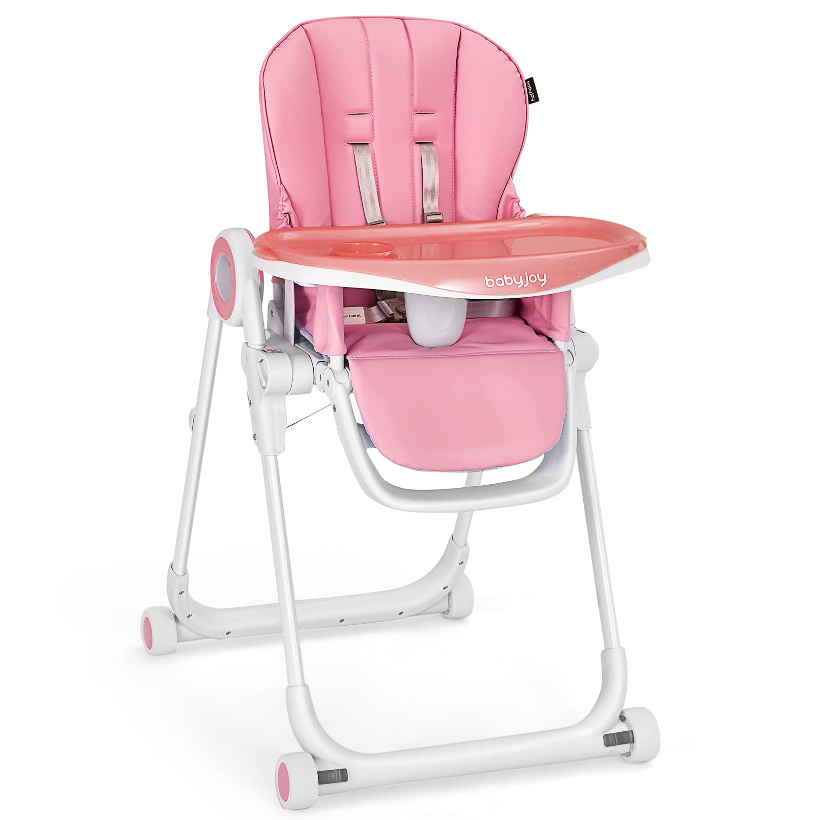 Costzon High Chair for Babies & Toddlers, Foldable Highchair