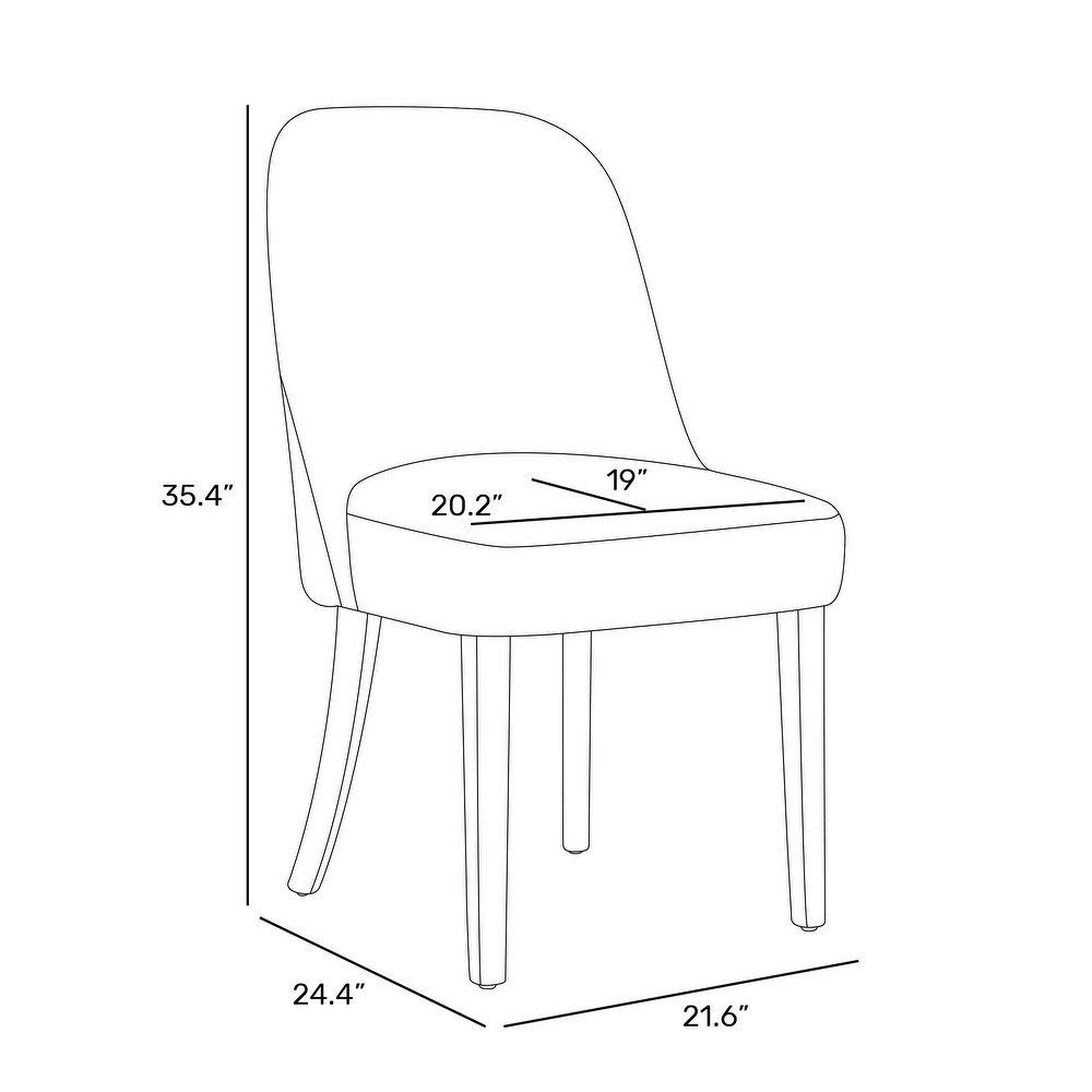 Boucle Polyester Upholstered Side Chair   Water/ Stain Resistant