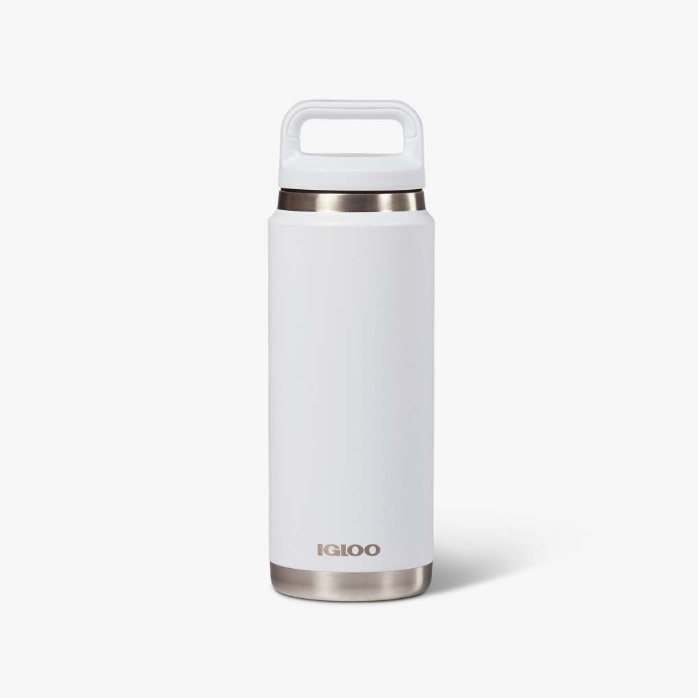 Igloo Bottle Reusable Hot/Cold Stainless Steel White 26oz