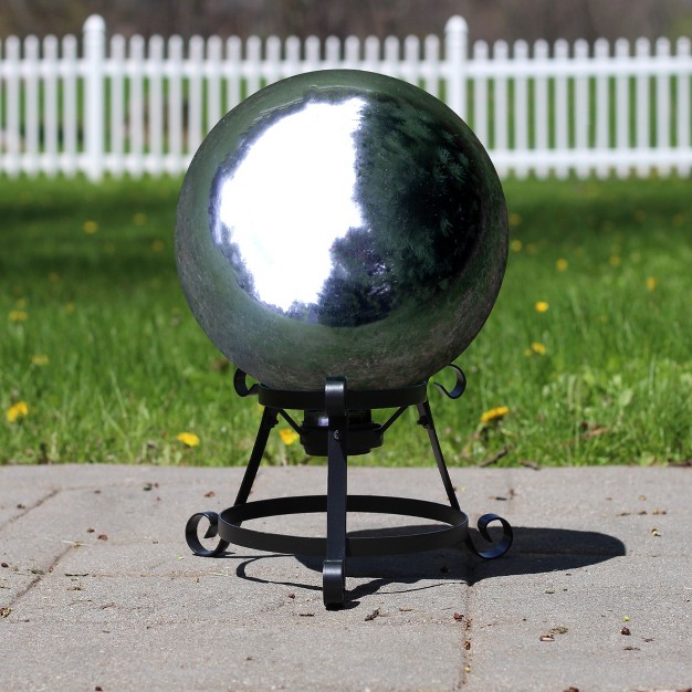 Silver Mirrored Garden Gazing Ball