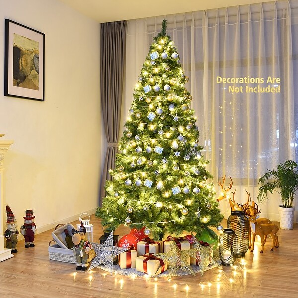 6ft/7.5ft/9ft Artificial Christmas Tree with Solid Metal Stand