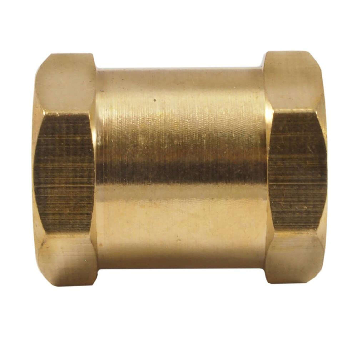 Forney Brass Coupler 1/4 in. Female X 1/4 in. Female 1 pc