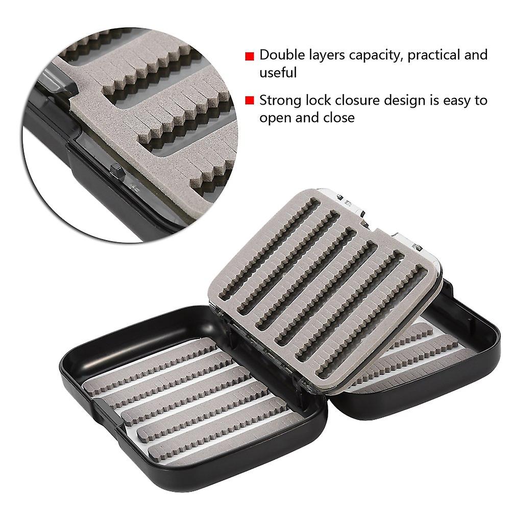 Durable Thickened Waterproof Fly Fishing Bait Lure Hook Tackle Box Storage Case(a)