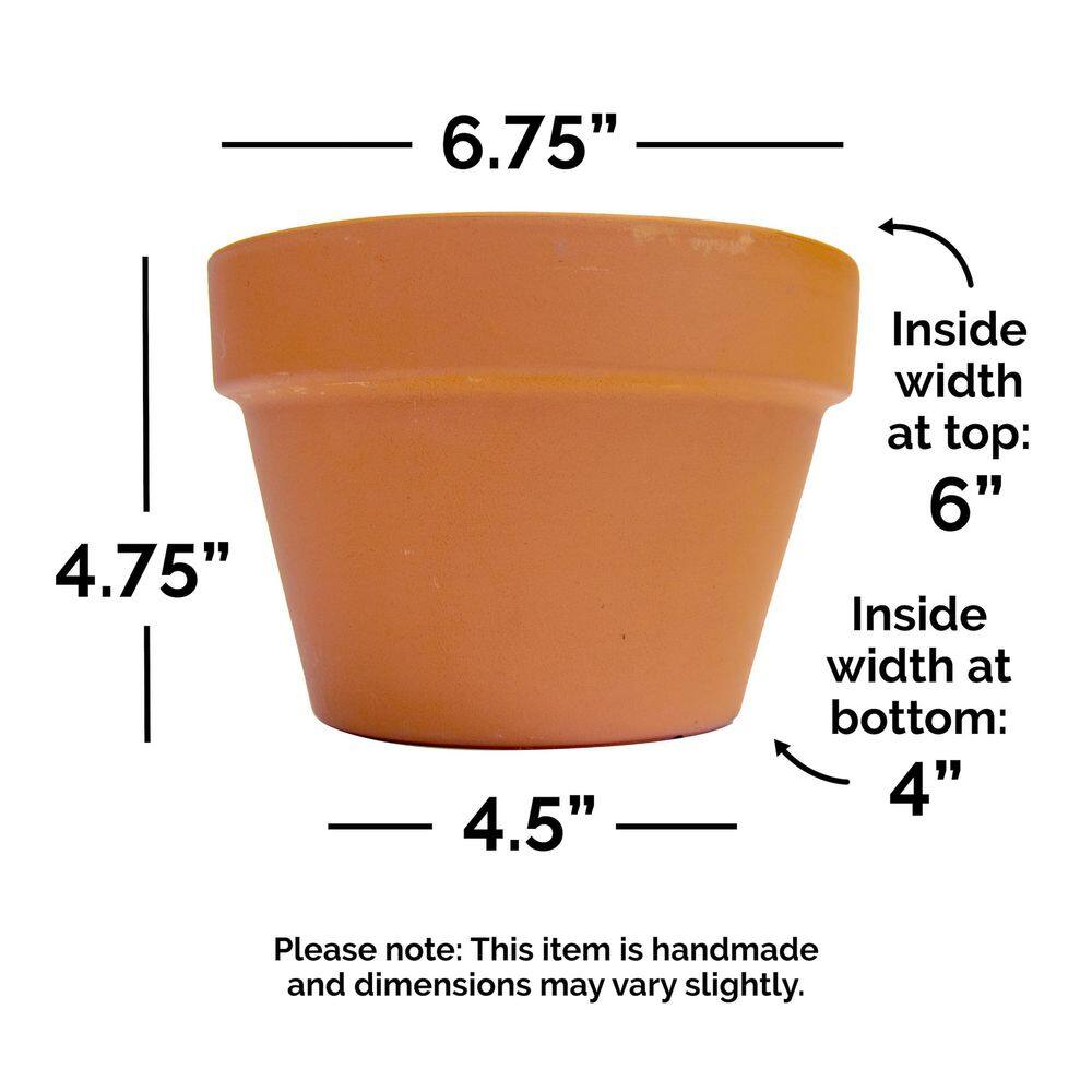 Pennington 6.5 in. Small Terra Cotta Clay Azalea Pot 100043025