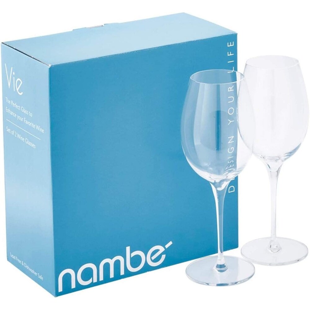 Nambe Vie Chardonnay Wine Glass Set of 2   3.5\