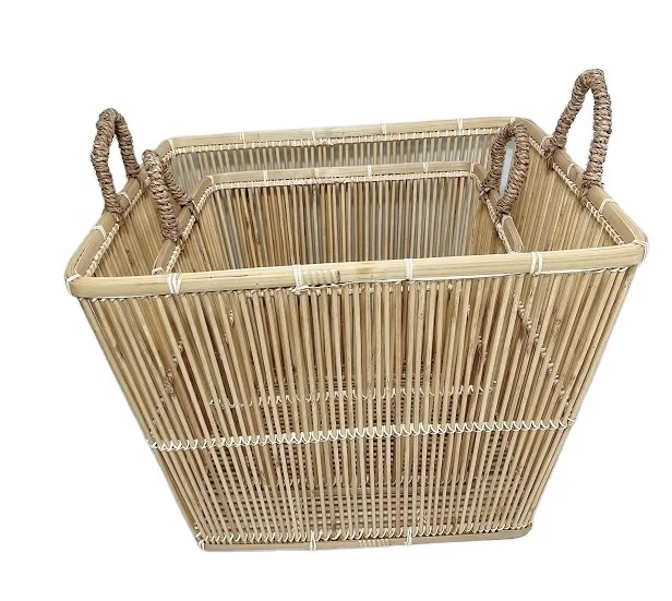 Best selling new arrival  bamboo  baskets  laundry baskets storage baskets  home storage