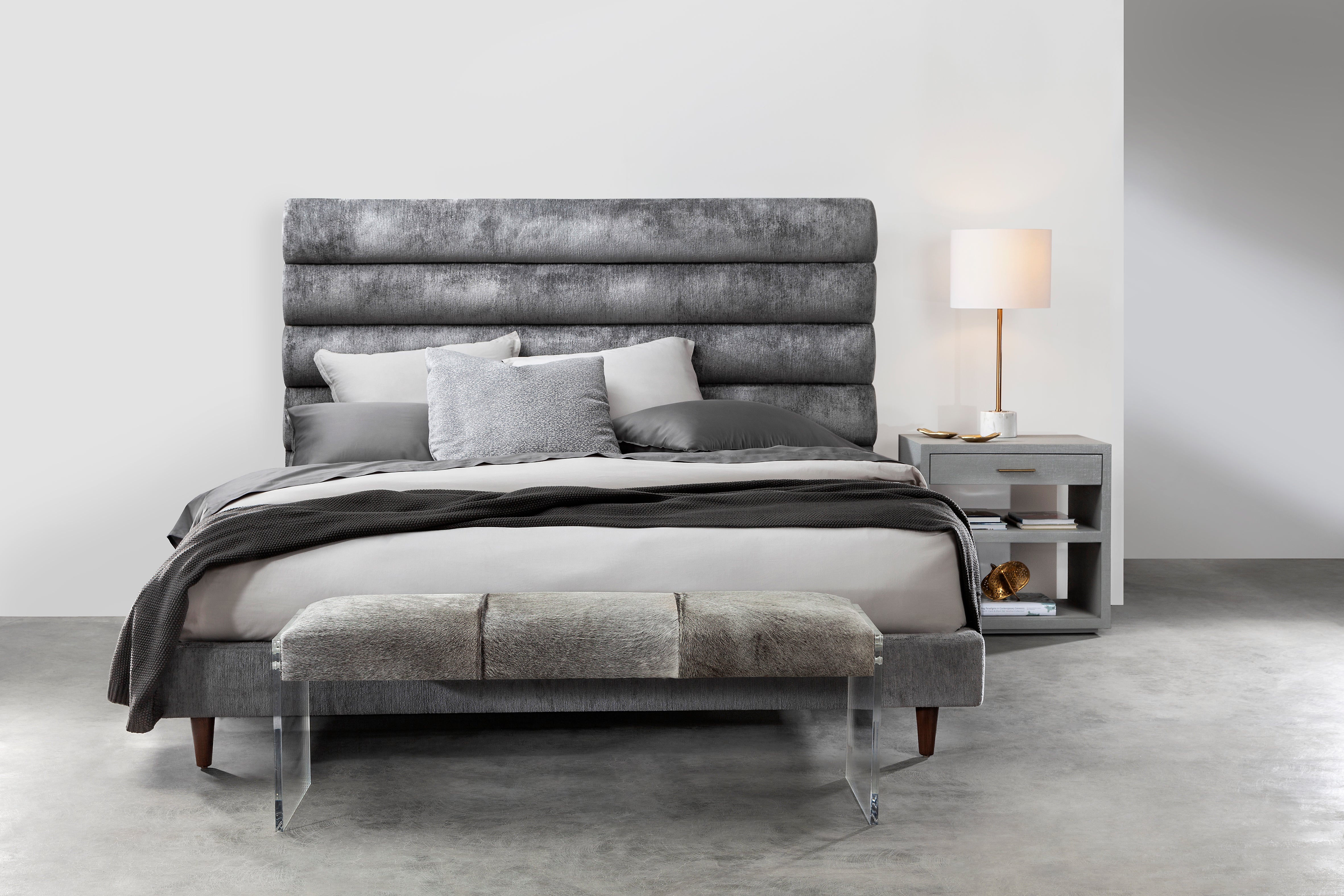 Channel California King Bed in Various Colors