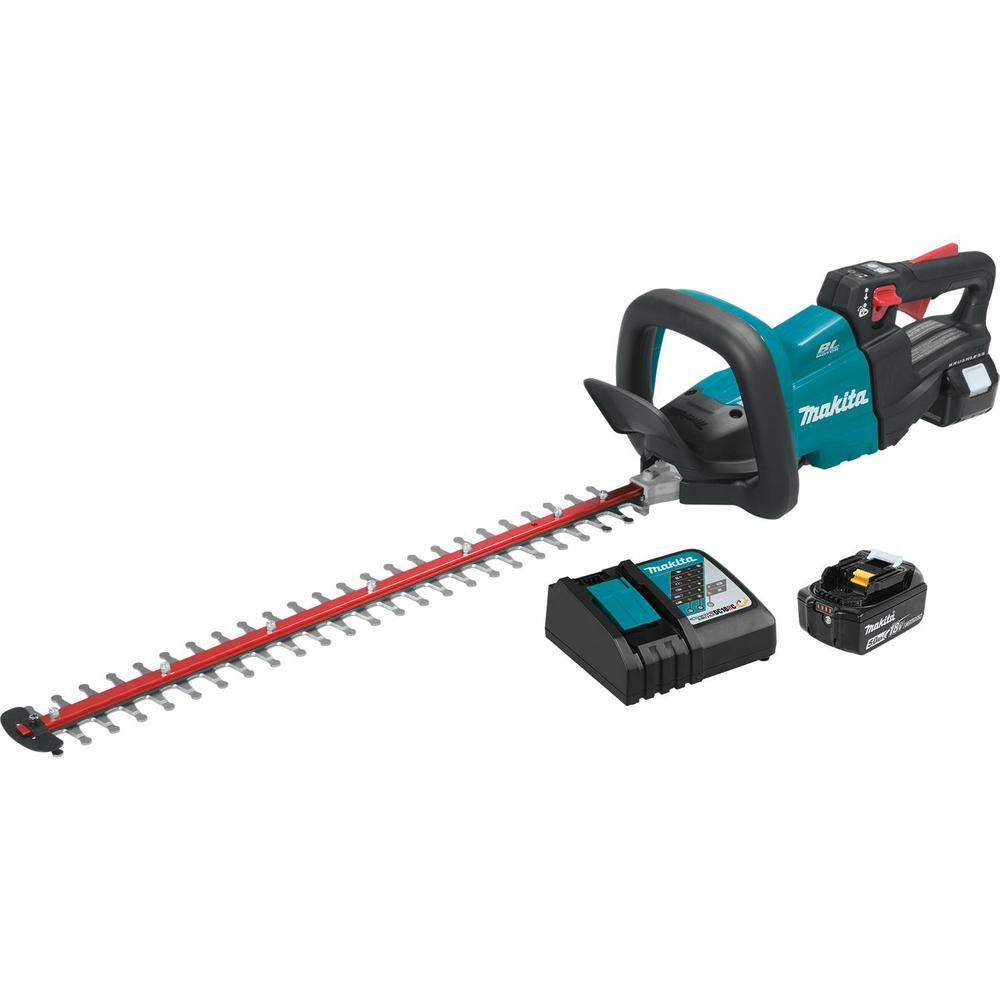 Makita 18V LXT Lithium-Ion Brushless Cordless 24 in. Hedge Trimmer Kit (5.0Ah) XHU07T