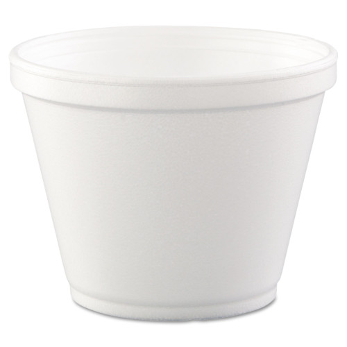 Dart Food Containers， 12 oz， White， Foam， 25/Bag， 20 Bags/Carton (12SJ20)