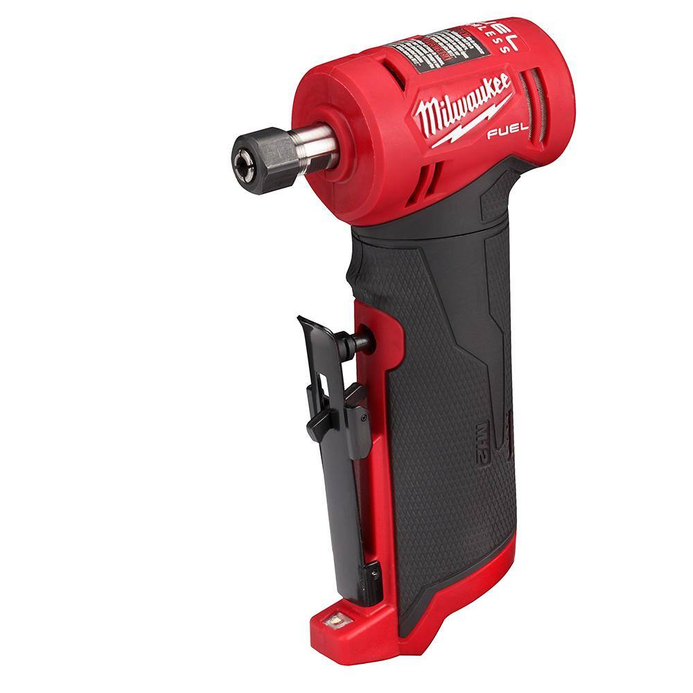 MW M12 FUEL 12-Volt Lithium-Ion Brushless Cordless 14 in. Right Angle Die Grinder w4.0 Ah Starter Kit 48-59-2440-2485-20