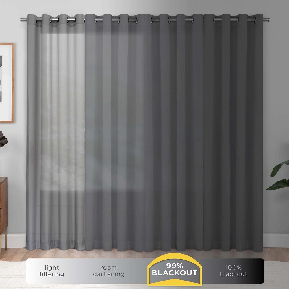 Eclipse Gemini Blackout Window Curtain Panel