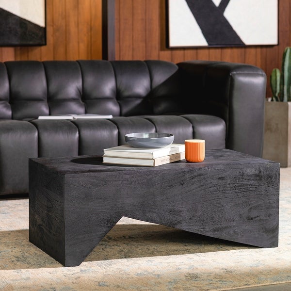 Asma Modern Angular Wooden Coffee Table - 15