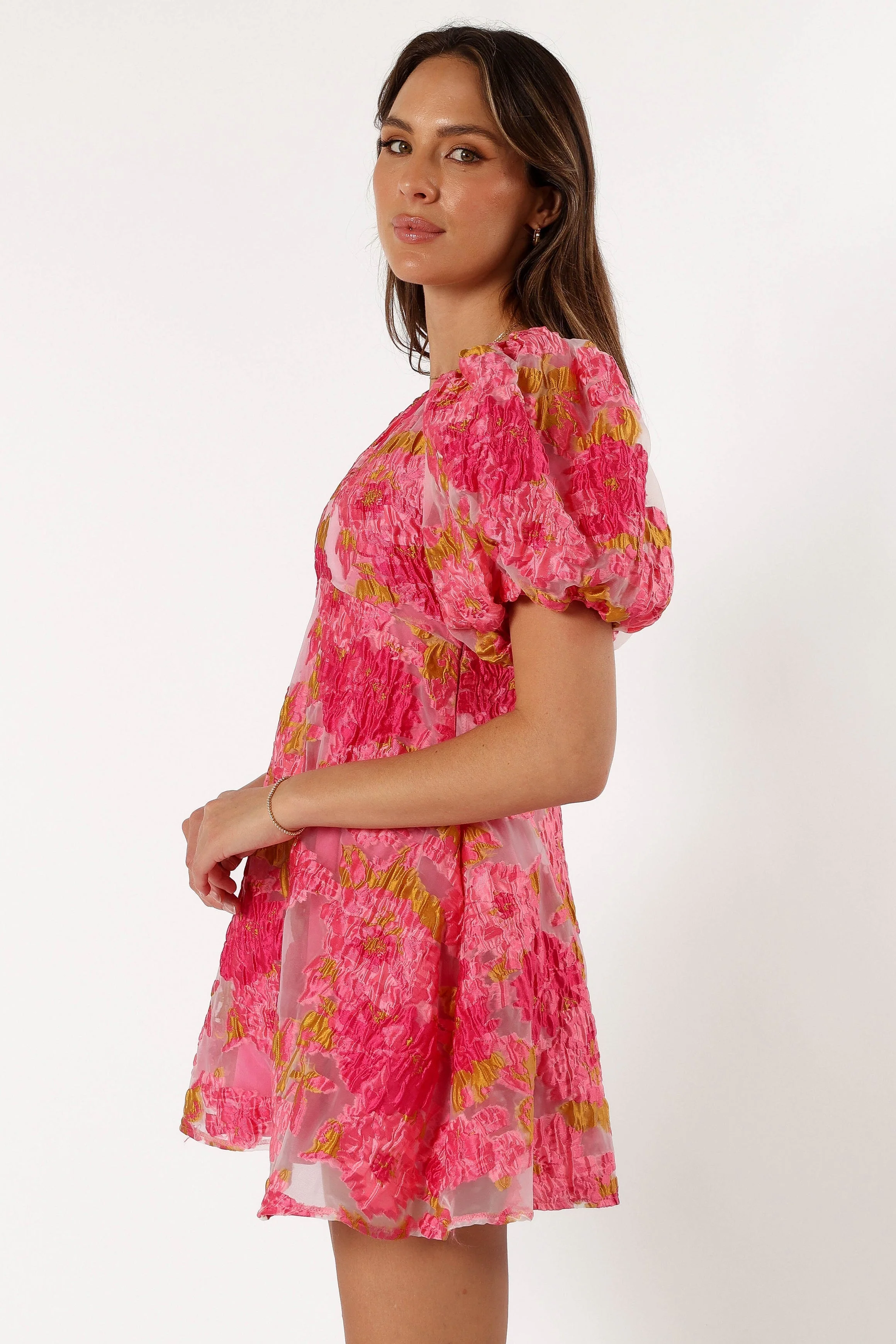 Jordin Floral Mini Dress - Pink