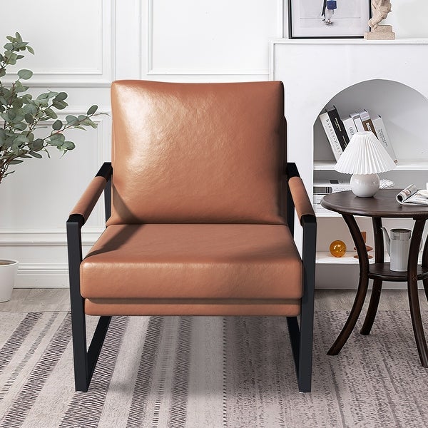 Accent Arm Chair with Metal Frame for Living Room