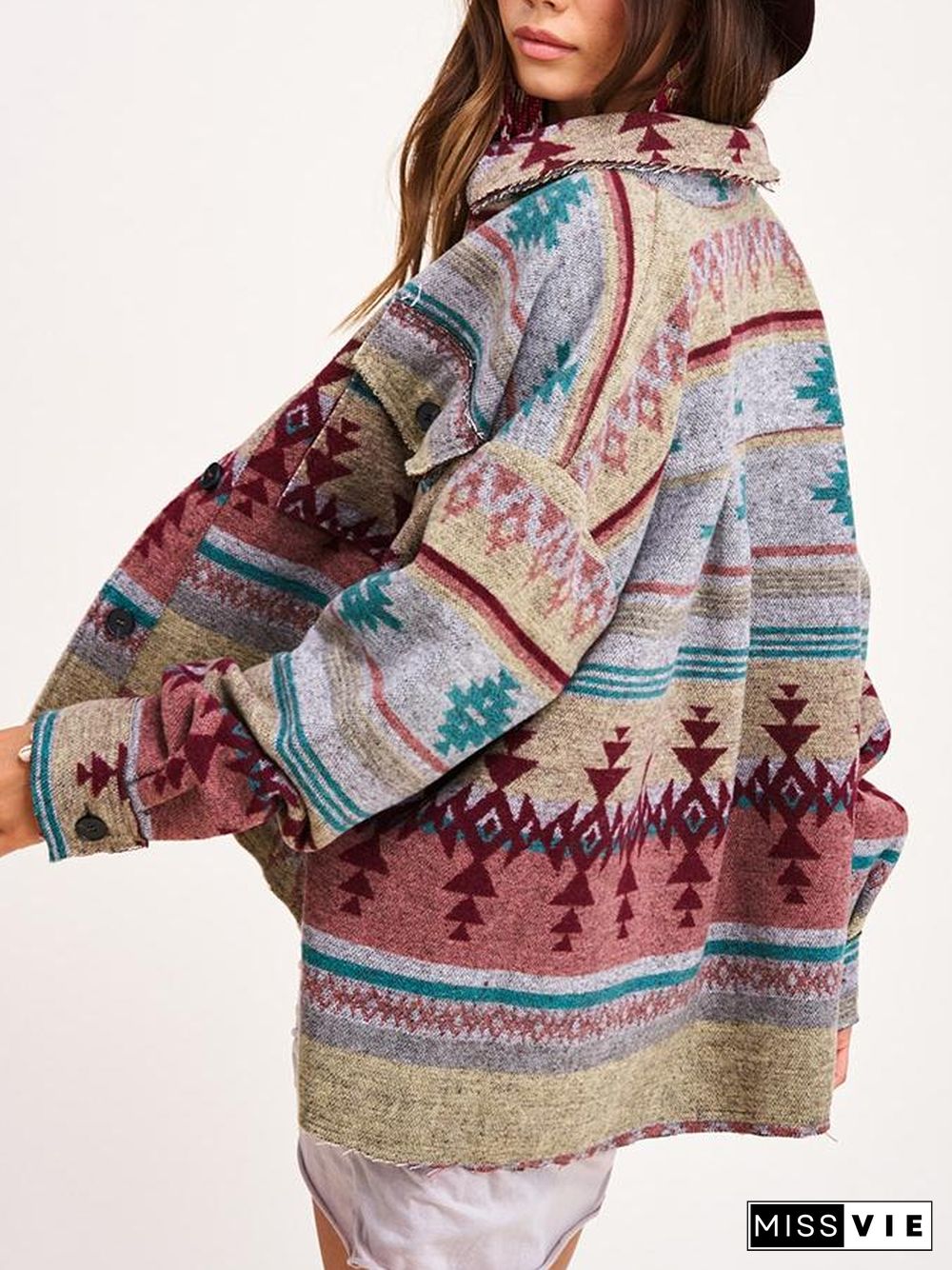 Retro Printed Loose Jacket