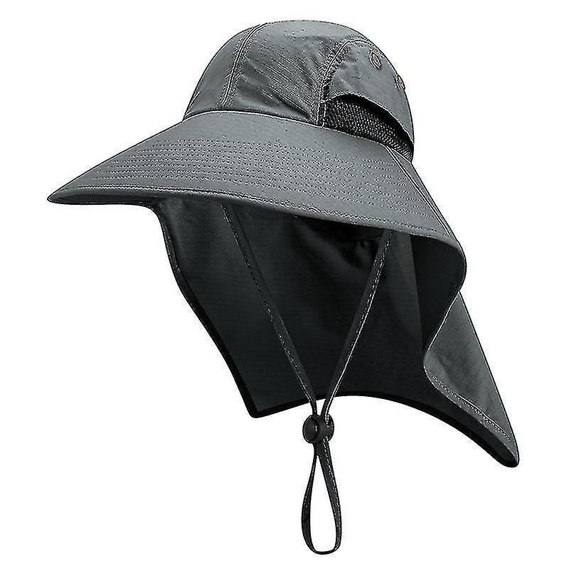 Pretty Comy Fishing Hat Sunshade Uv Protection Wide Cap Neck Protect Hat For Outdoor Fishing Hiking