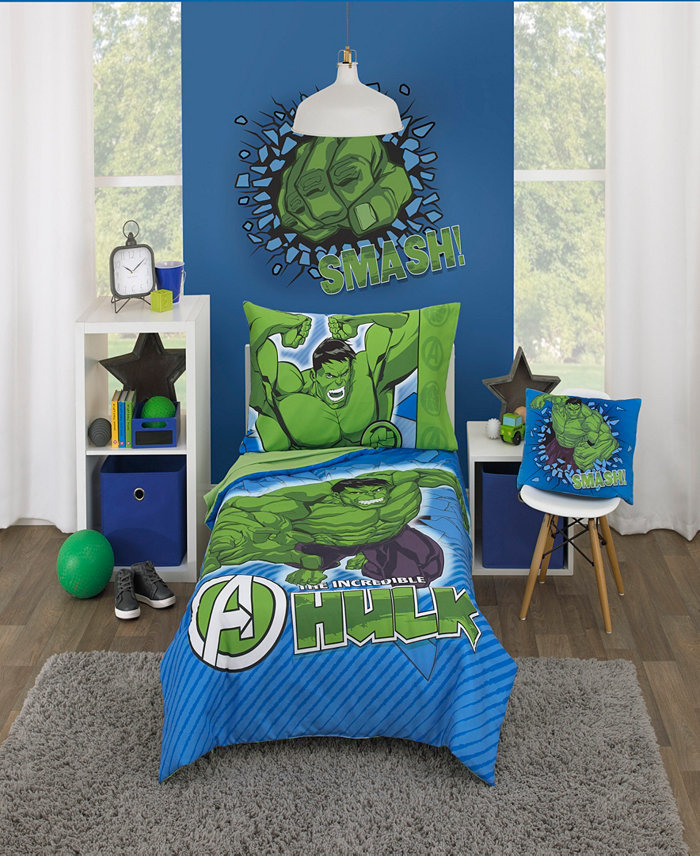 Marvel Hulk The Big Guy 4 Piece Toddler Bed Set