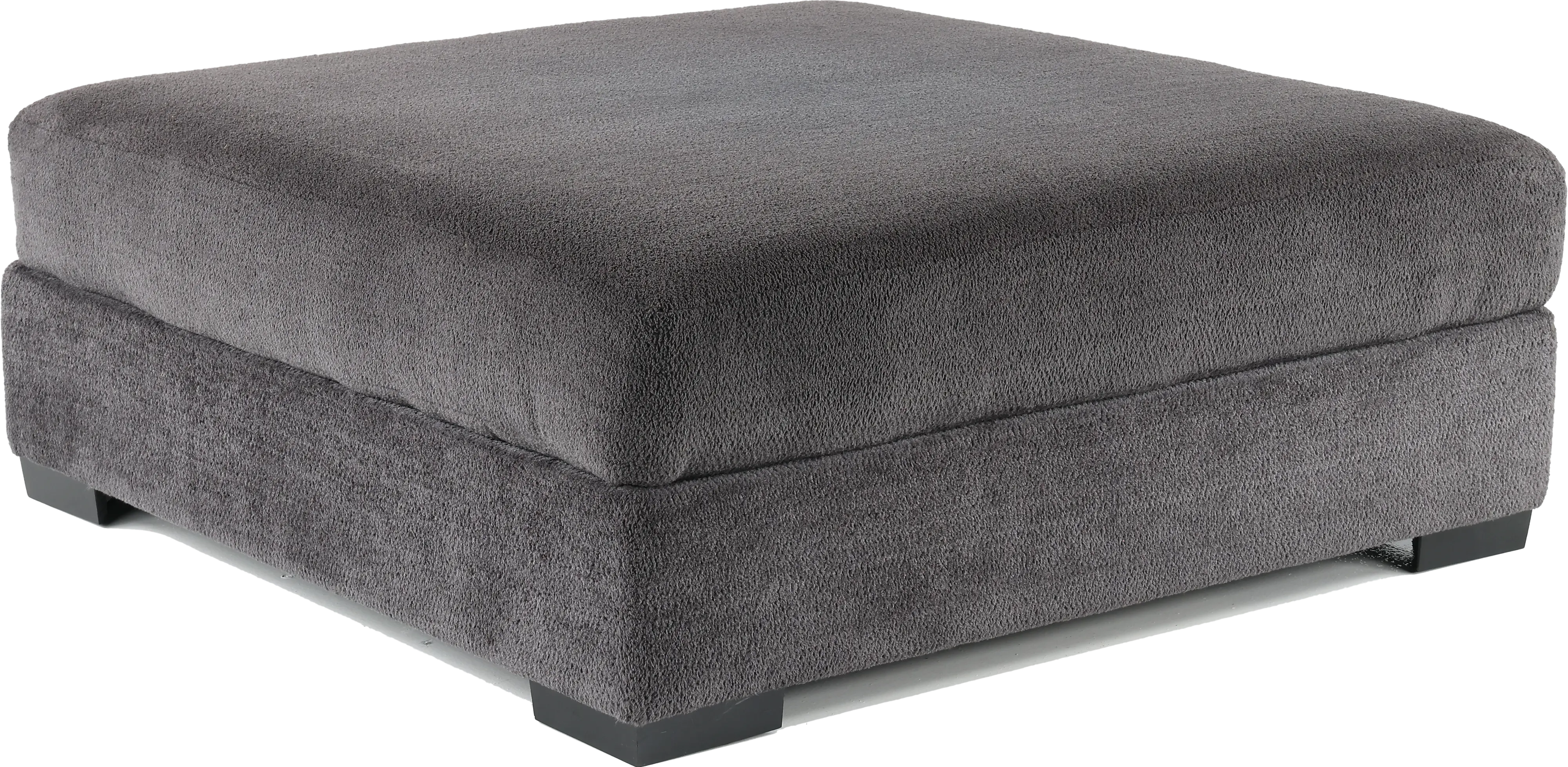 Challenger Contemporary Graphite Gray Cocktail Ottoman