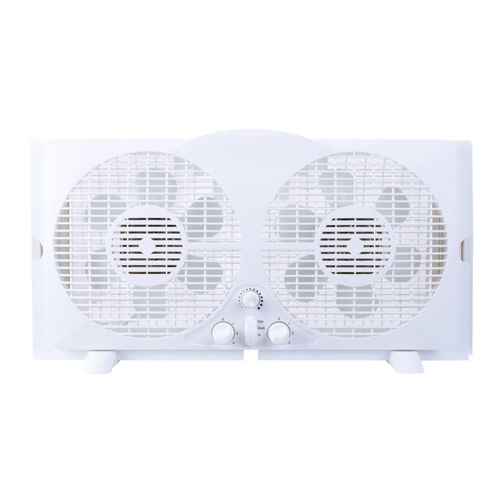 Hampton Bay 9 in. Twin Window Fan WDF9-2