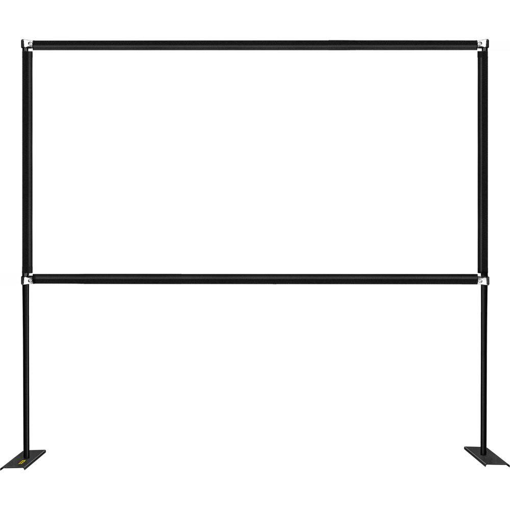 VEVOR 90 in. Outdoor Movie Screen with Stand Portable Movie Screen 16:9 HD Wide Angle Projector Screen for Office Home Theater TYPMYDSTYPM90KXB2V0