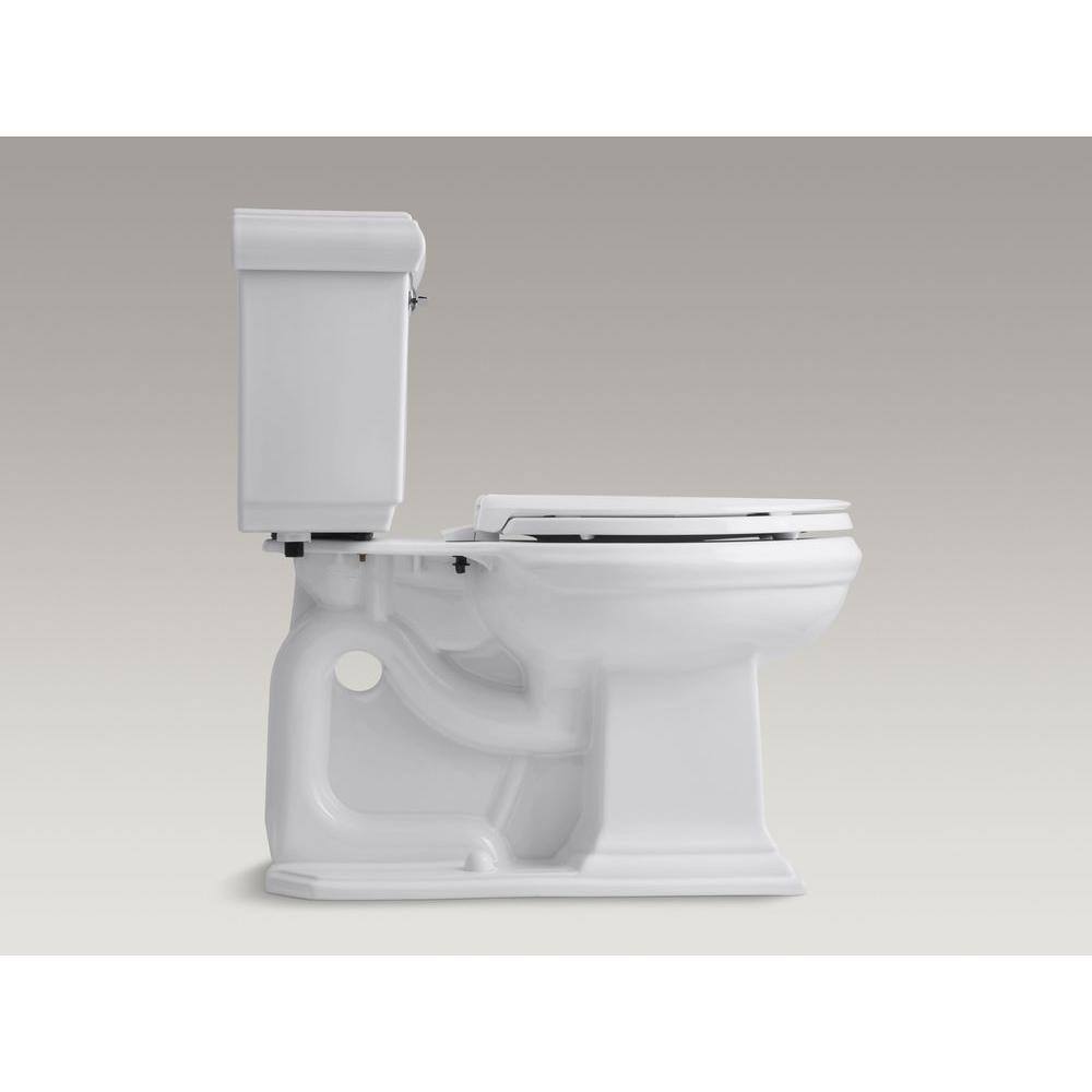 KOHLER Memoirs Classic 2-Piece 1.28 GPF Single Flush Elongated Toilet with AquaPiston Flush Technology in White K-3816-0