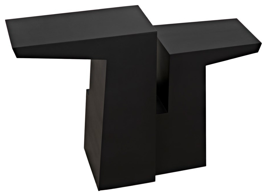 NOIR Furniture   Jazz Console  Black Metal   GCON369MTB   Industrial   Console Tables   by HedgeApple  Houzz