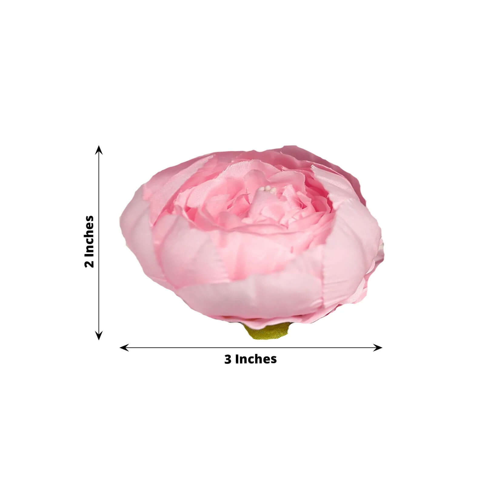 10 Pack Pink Artificial Silk DIY Craft Peony Flower Heads 3