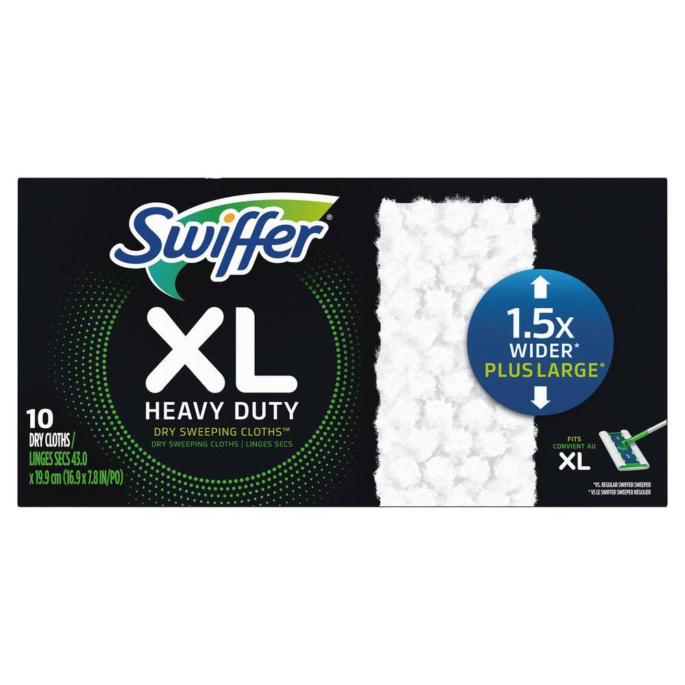 Swiffer XL Heavy-Duty Dry Sweeping Cloths Refill (10-Count) 003700059675