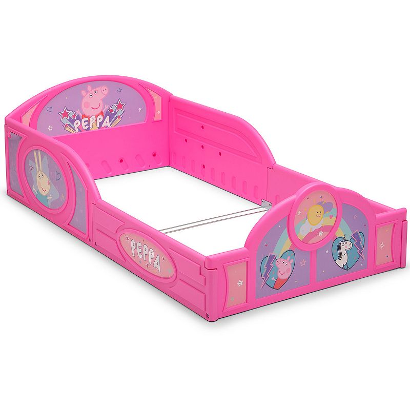 Delta Children Peppa Pig Plastic Sleep and Play Toddler Bed