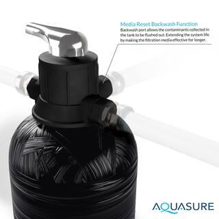 AQUASURE Fortitude Pro KDFGAC 1000000 Gal. Whole House Water Treatment System with Pleated Sediment Pre-Filters AS-FP1000