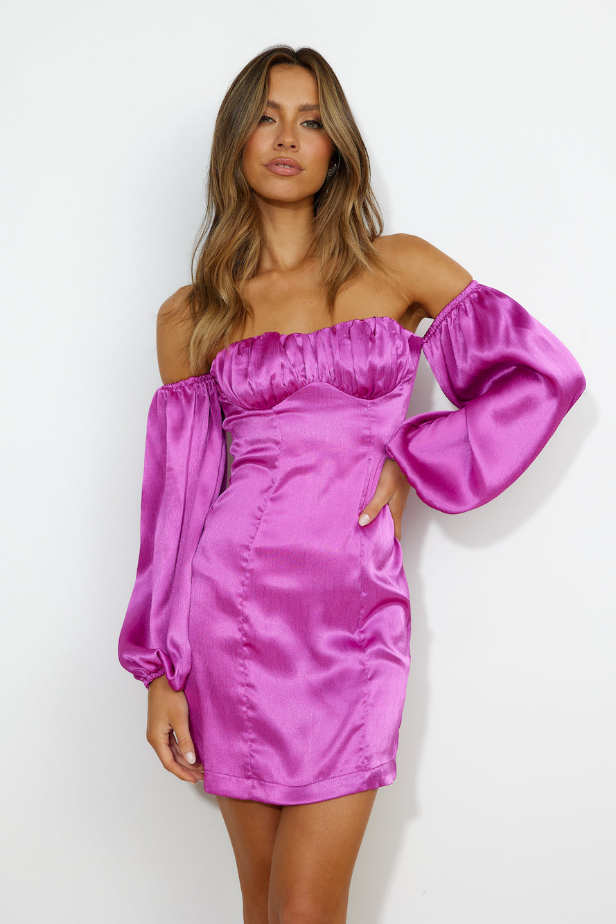 Luxe Look Mini Dress PURPLE