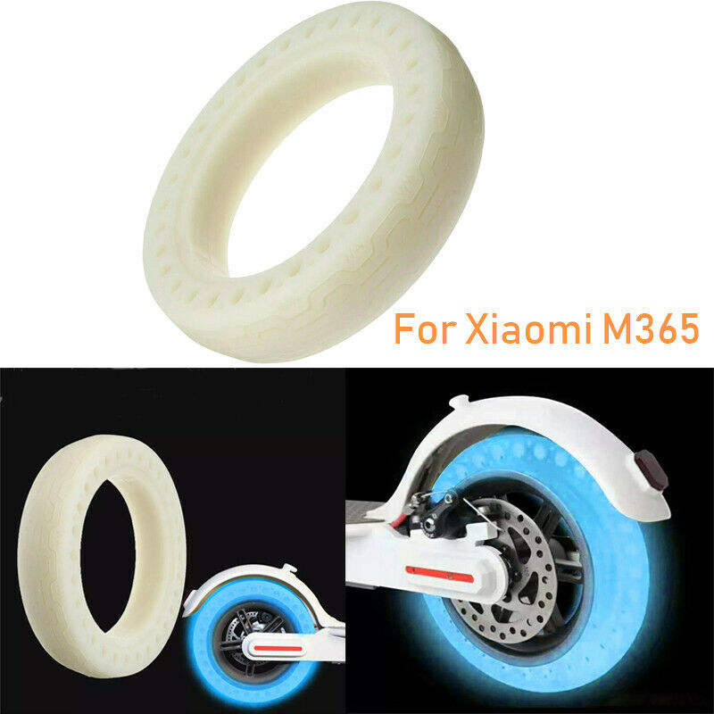 New Image Spare Parts Tire Wheel For Xiaomi M365 Mijia Electric Scooter 8.5inch Luminous E scooter Honeycomb Solid Tire