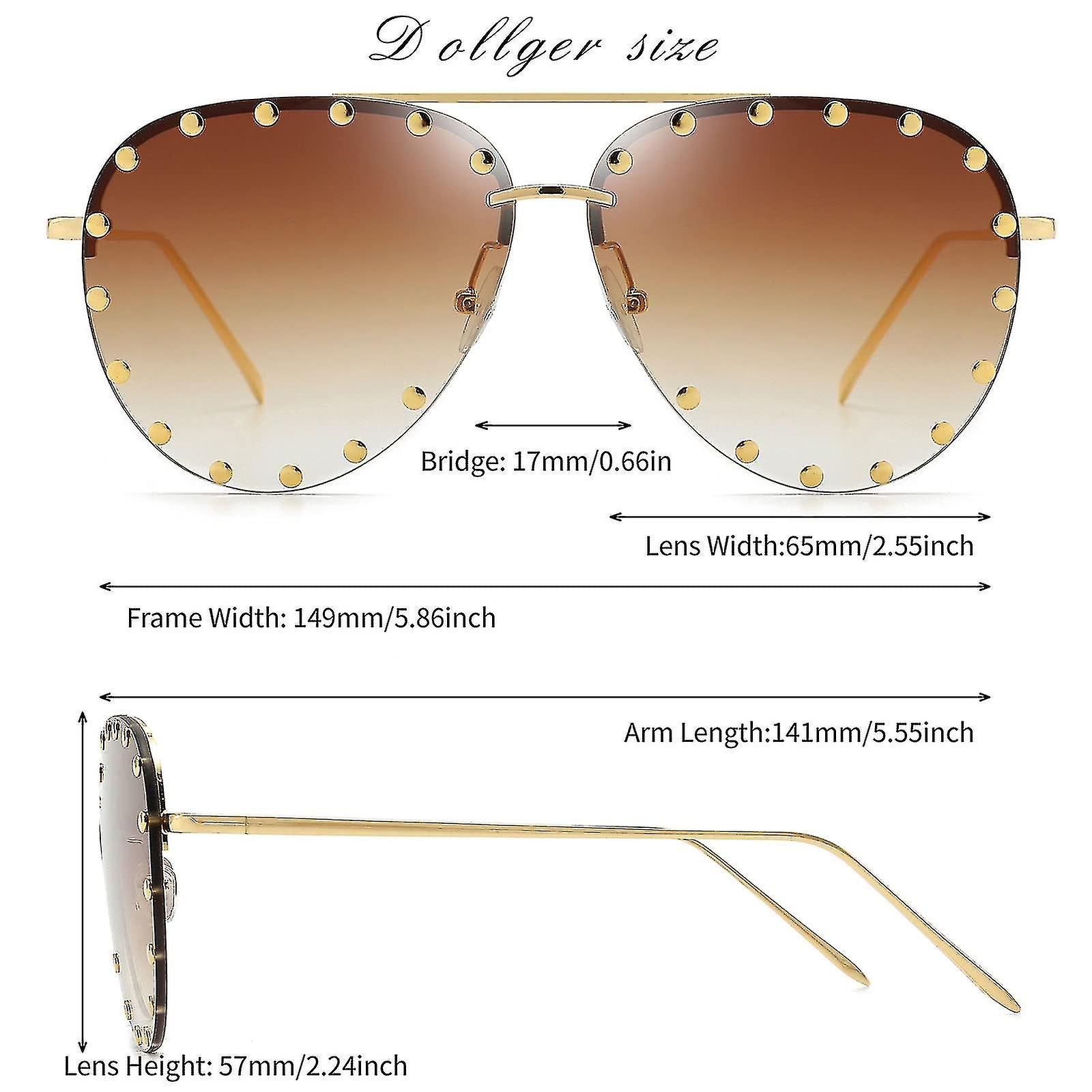 Women Sunglasses Classic Pilot Sun Glasses Metal Frame Fashion Style Uv400 Protection，gold Frame/gra