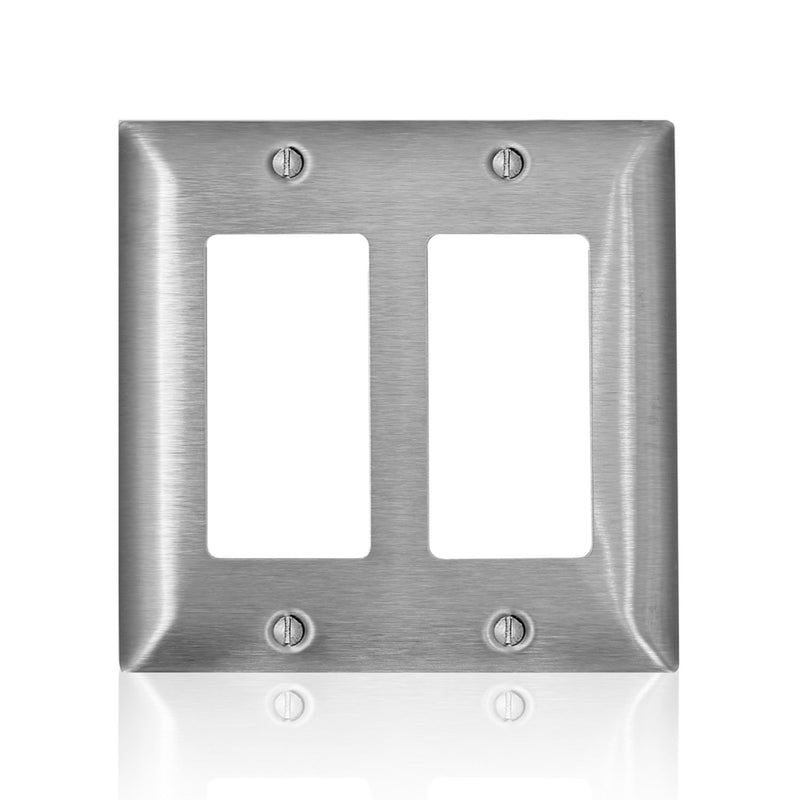 WALLPLATE 2G DECORA SS