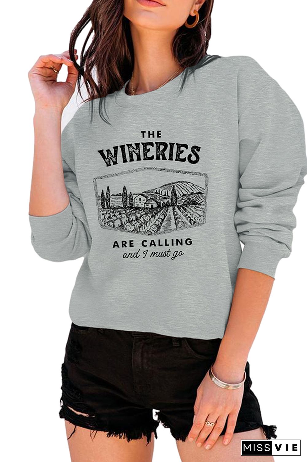 The Wineries Are Calling And I Must Go Longsleeve Sweatshirt Wholesale