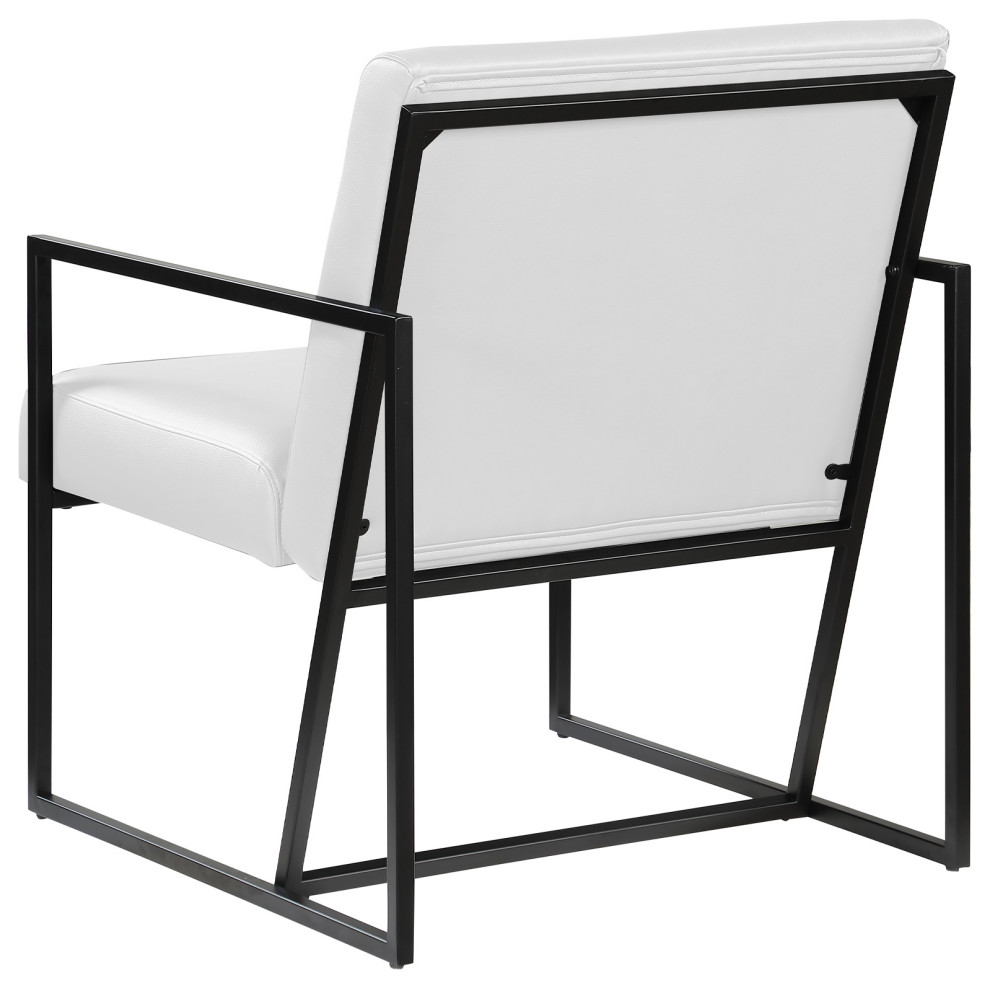 Landon Modern Arm Chair with Metal Frame   Transitional   Armchairs And Accent Chairs   by Best Master Furniture  Houzz