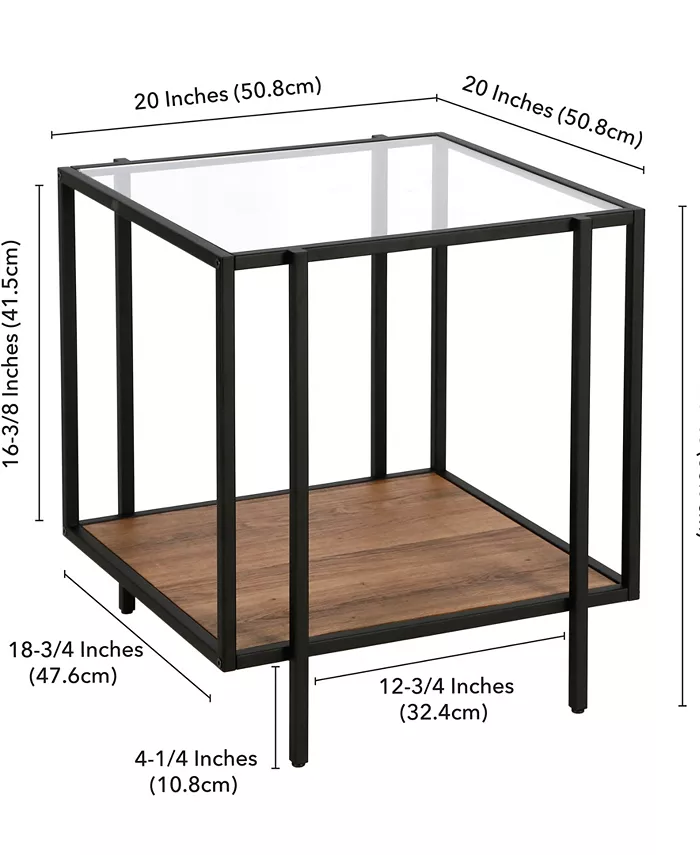 Hudson and Canal Vireo 20 Side Table with Shelf