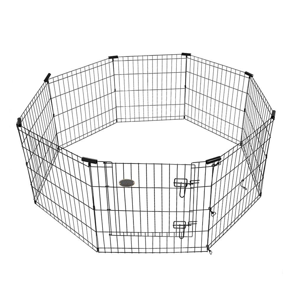 KennelMaster 8-Panel 36 in. x 24 in. Exercise Playpen with Gate EX8PEN3624