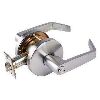 Universal Hardware Universal Hardware Heavy Duty Commercial Entry Lever Cylindrical Chassis ADA UL 3-Hr Fire ANSI Grade 2 Satin Chrome UH40019