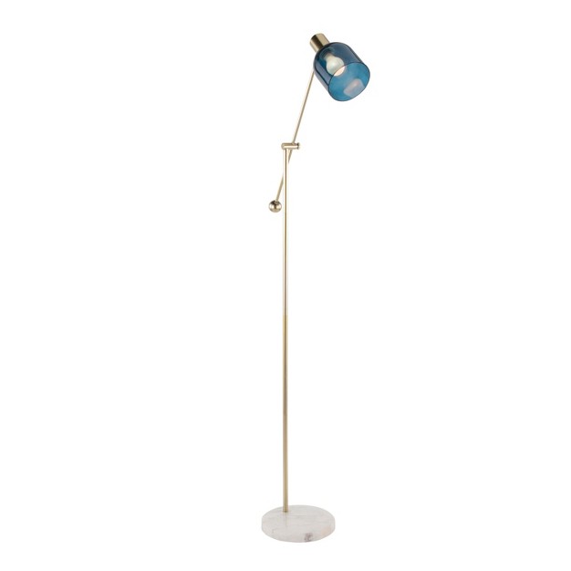 Marcel Floor Lamp Blue gold white Lumisource