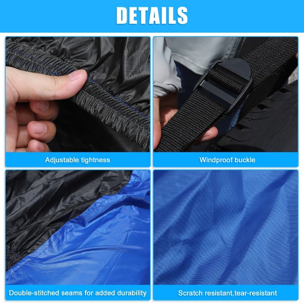 Unique Bargains Waterproof Snow Sun Rain Protector Tire Covers For Rv Truck Suv Trailer Camper 4 Pcs