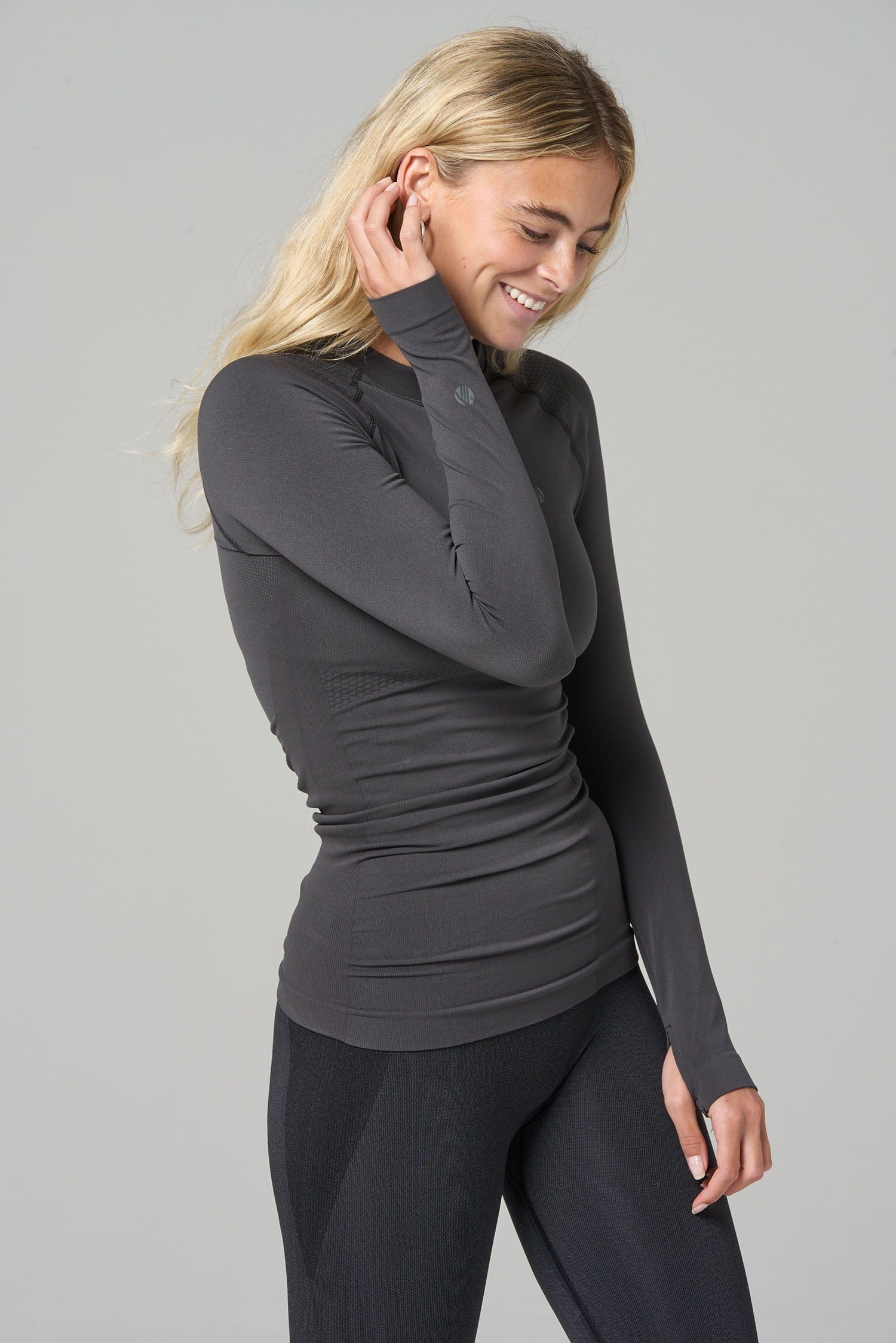 Thermal Seamless Base Layer Top - Charcoal