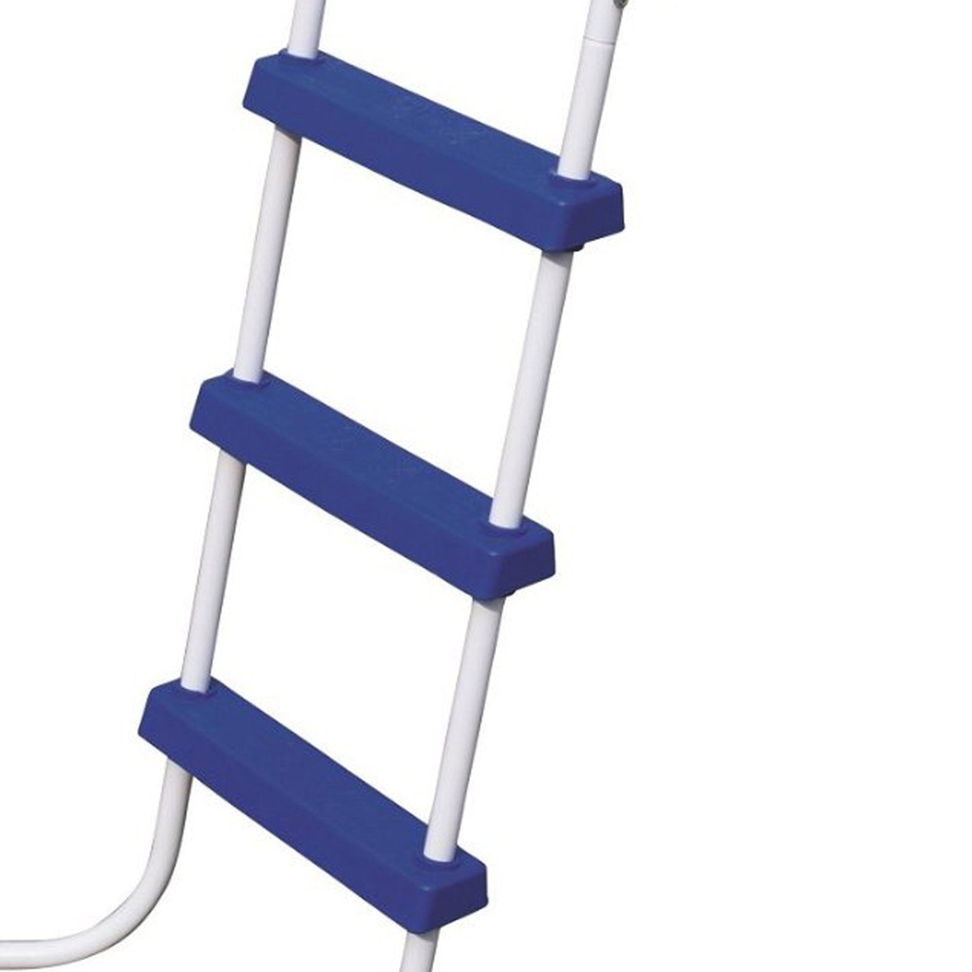 Bestway 52 Inch Steel Above Ground Swimming Pool Ladder No-Slip Steps (Used)