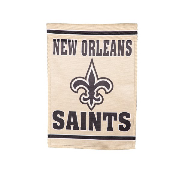 Embossed Suede Flag Gdn Size New Orleans Saints