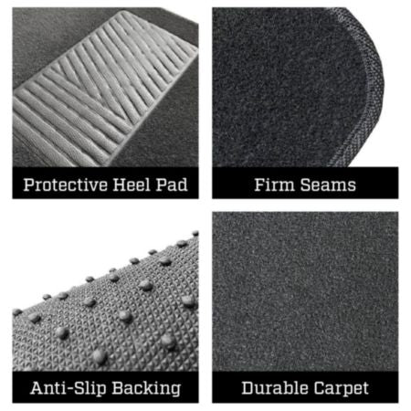 Autocraft Car and SUV Floor Mat， Black Carpet， Universal， 4 Piece