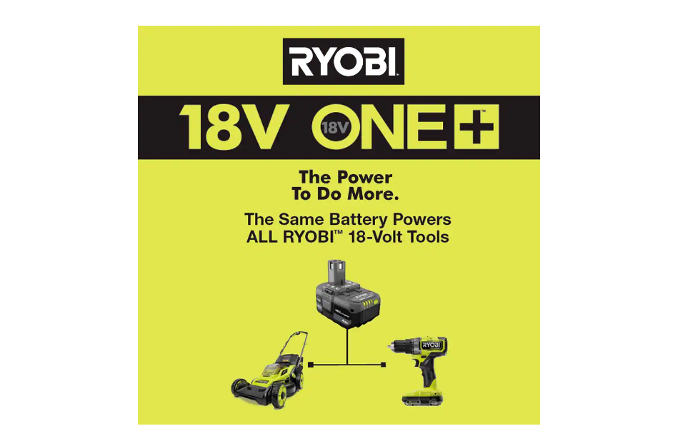 RYOBI P1190VNM ONE+ HP 18V Brushless 16 in. Cordless Battery Walk Behind Push Lawn Mower with (2) 4.0 Ah Batteries and (1) Charger