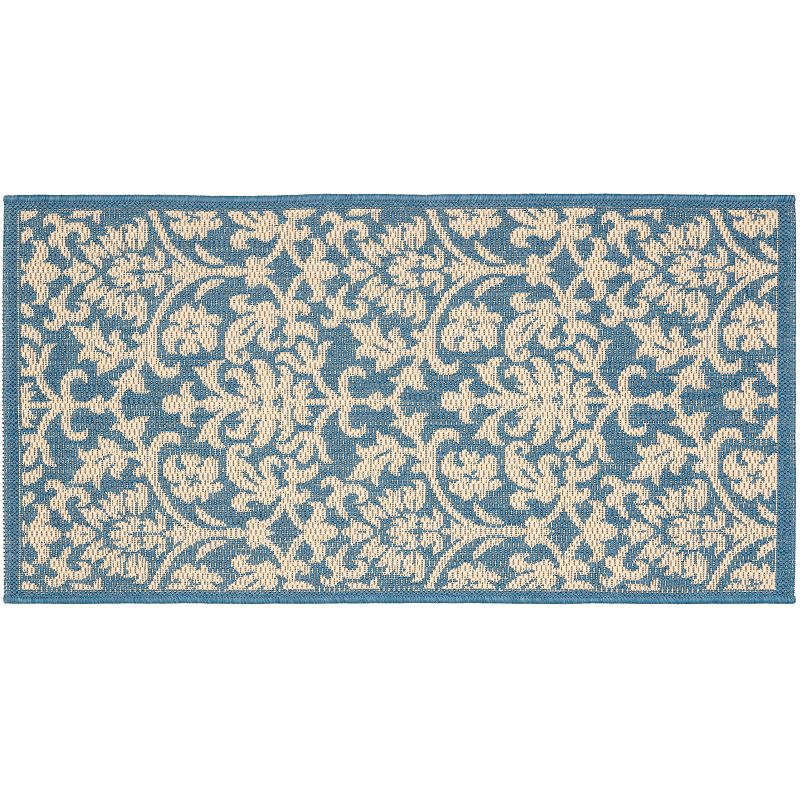 Safavieh Courtyard Decorative Leaf Indoor Outdoor Rug