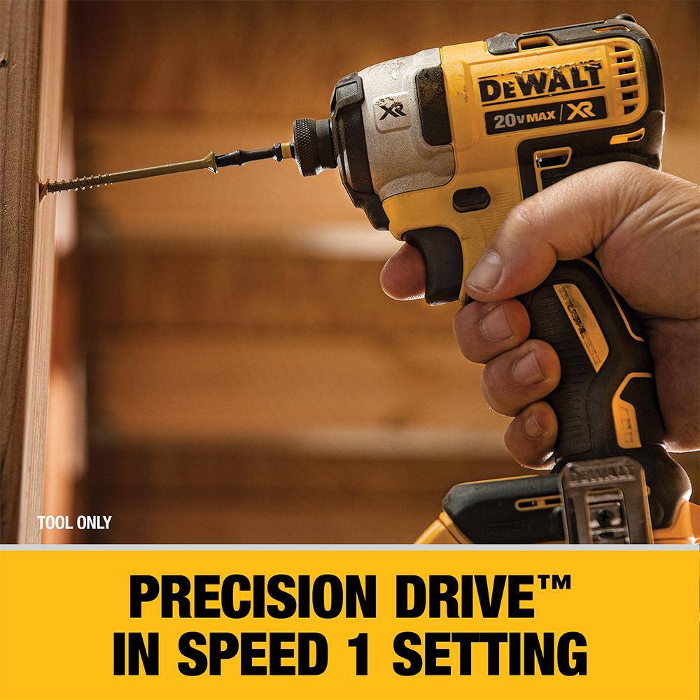 DW 20V MAX XR Cordless Brushless 3-Speed 14 in. Impact Driver with 20V MAX XR Premium 4.0Ah Battery DCF887Bw4b