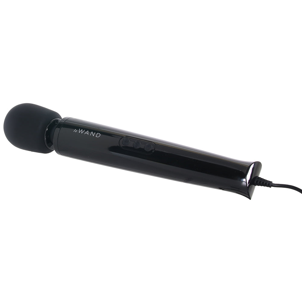 Le Wand Plug-In Massager in Black